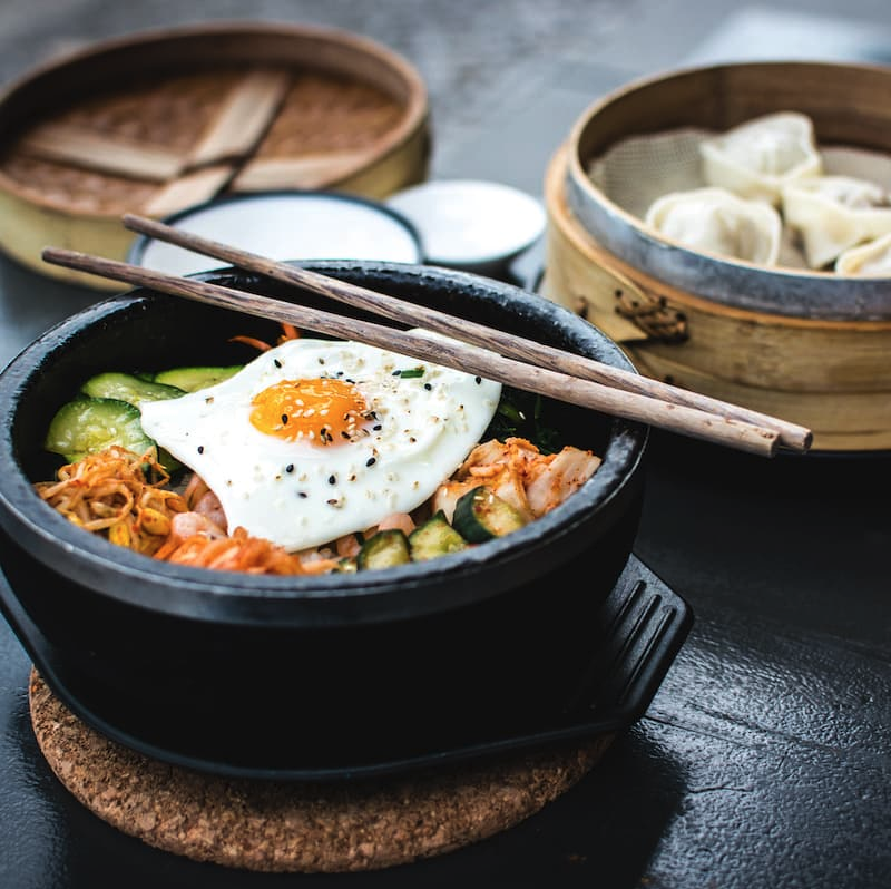 Photo of beautifully arranged food