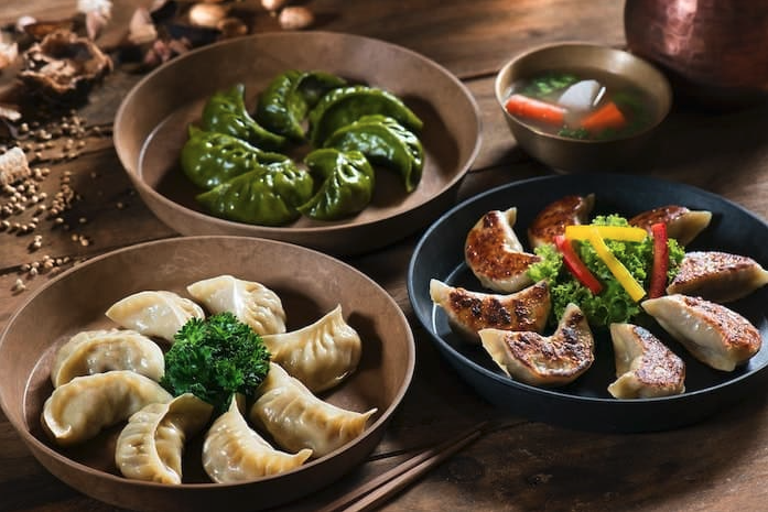 Japanese Gyozas dish
